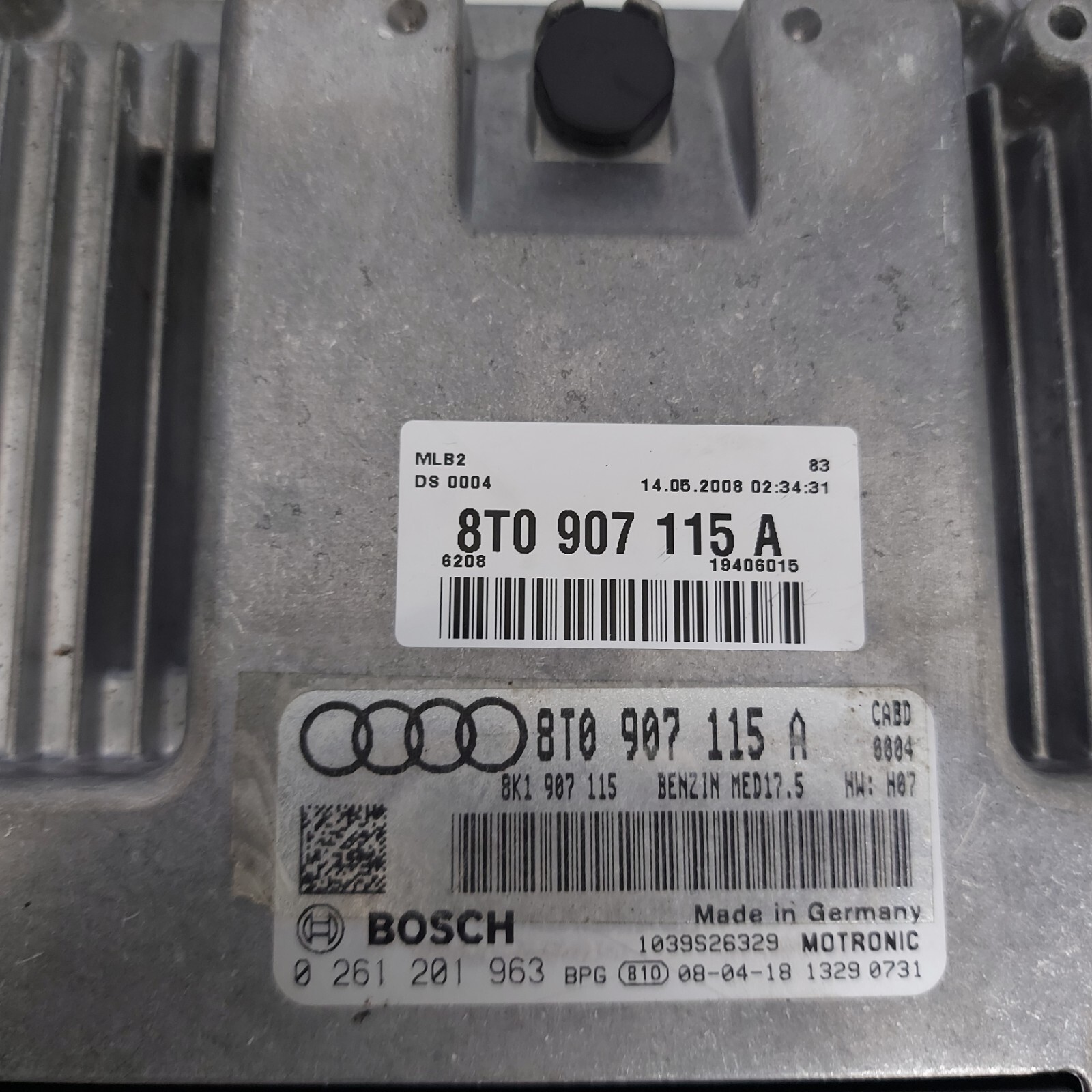 CENTRALINA ECU AUDI A4 A5 2008-2014 8T0907115A 0261201963 - immagine 3