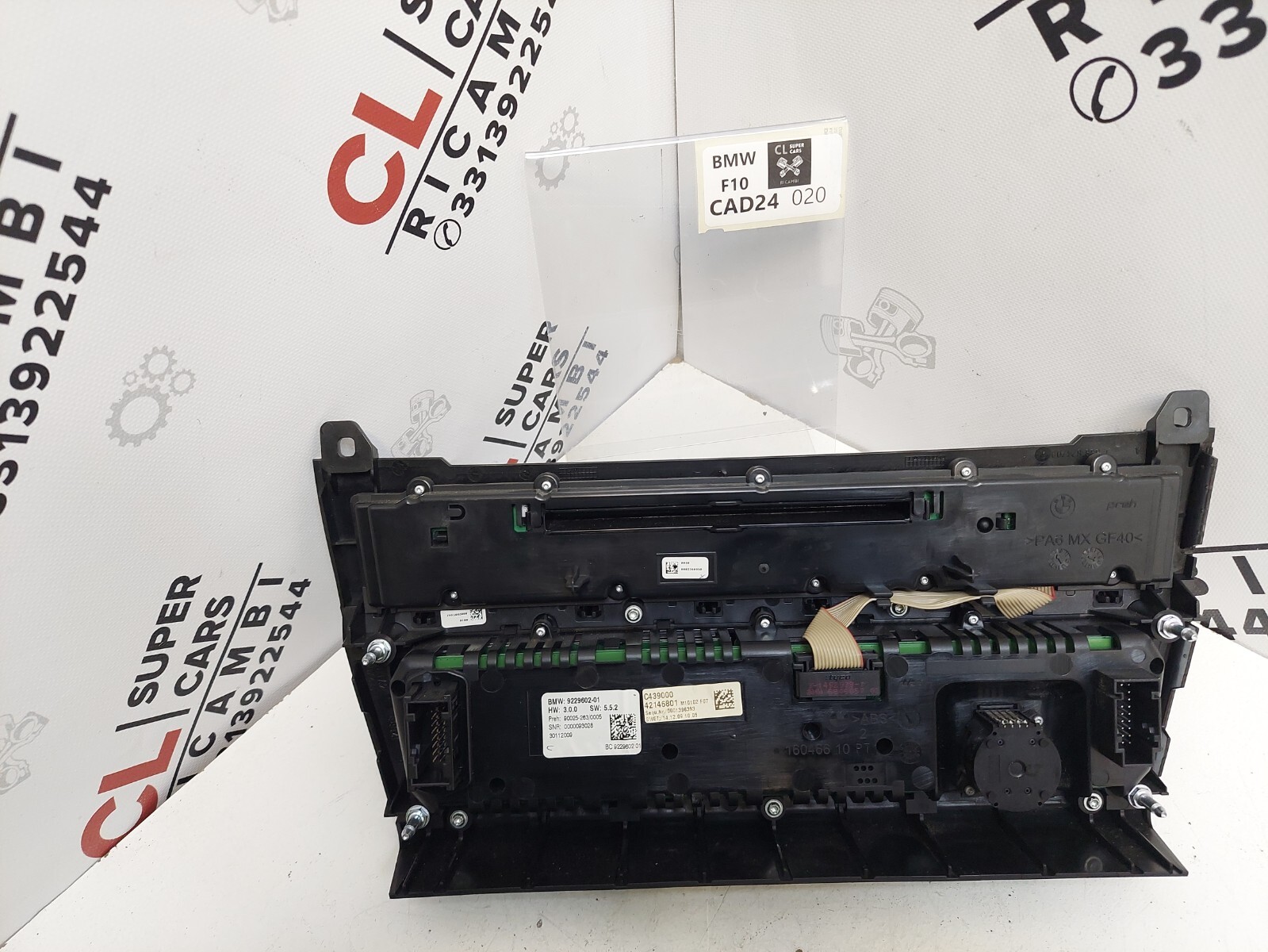 COMANDI CLIMA E AUTORADIO 9229602-01 BMW SERIE 5 F10 11 2010-2017 CAD24 - immagine 5