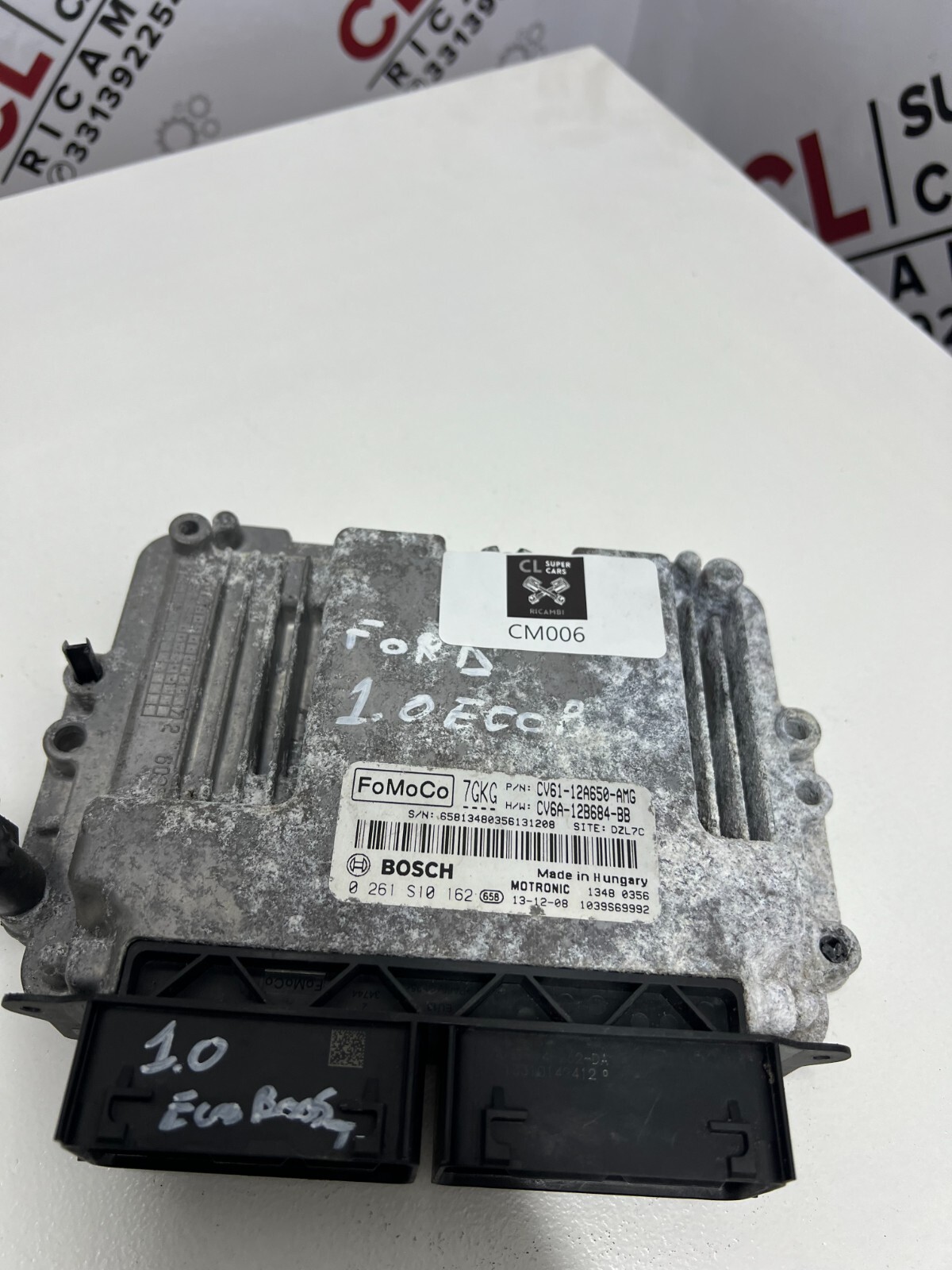CENTRALINA ECU BOSCH 0261S10162 CV61-12A650-AMG CV61-12B684-BB FORD 1.0 ECO - immagine 3