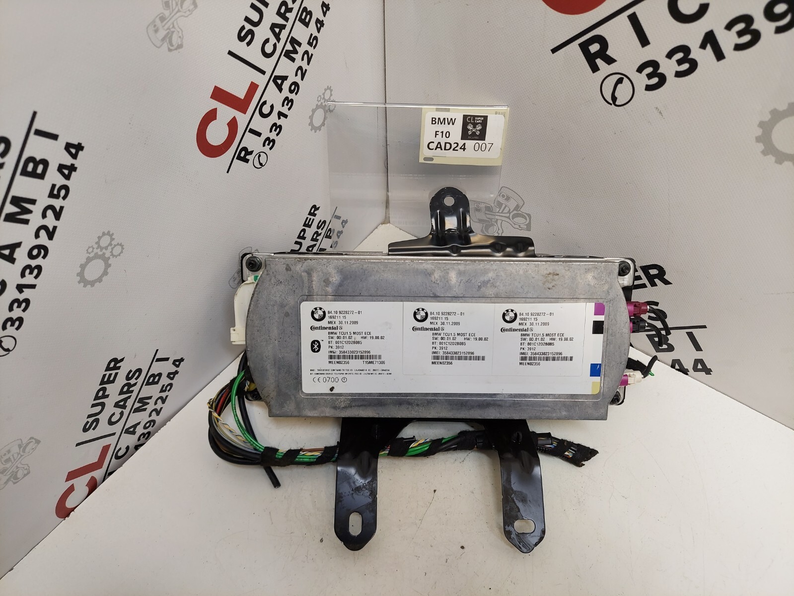 CENTRALINA MODULO BLUETOOTH CONTINENTAL 9228272-01 BMW SERIE 5 F10 F11 CAD24