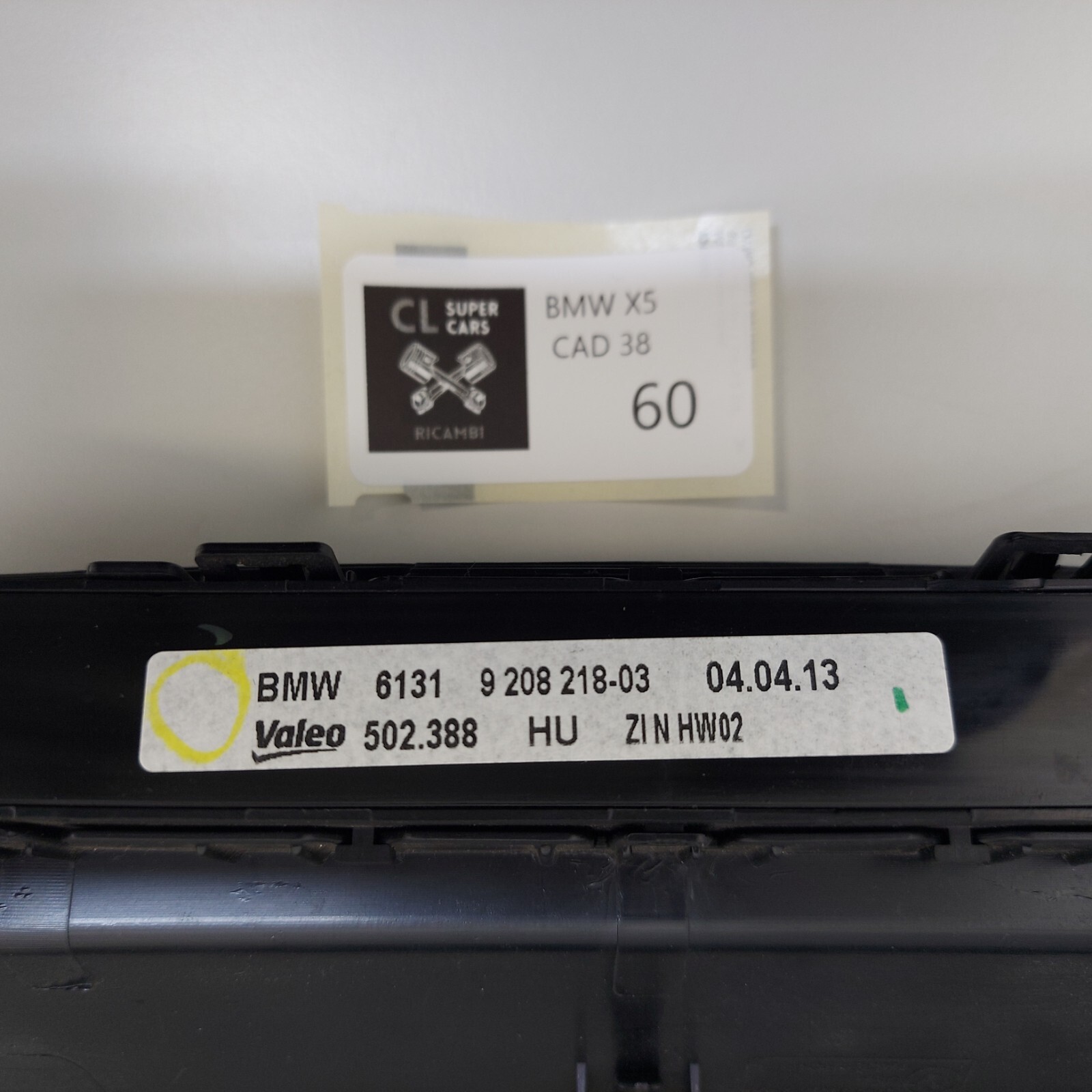 Comandi Clima Cruscotto Centrale BMW X5 E70 11419110 9208218-03 - immagine 6